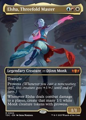 Elsha, Threefold Master (0002) (Borderless) - Foil