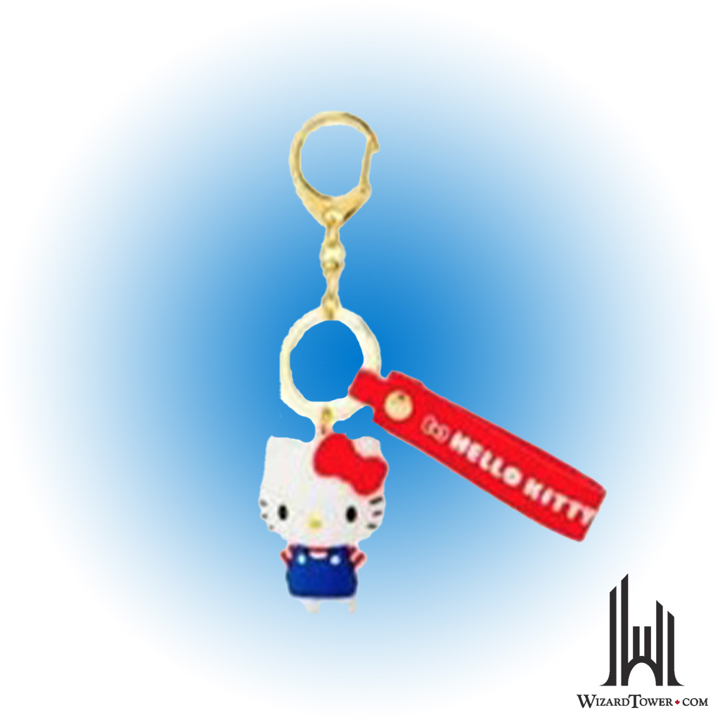 KEY RING W/PLASTIC MASCOT: HELLO KITTY