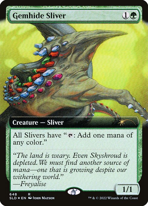 Gemhide Sliver (648) (Extended Art) - Foil
