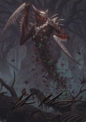 Grist, the Plague Swarm (18/54) Art Card - Gold-Stamped Signature