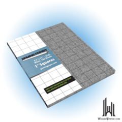 GAMING PAPER: SINGLES - COBBLESTONE 1' SQUARE GRID