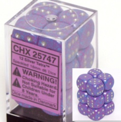 Speckled - 12mm Dice Block - Silver Tetra