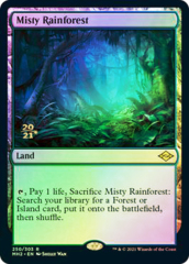 Misty Rainforest - Foil - Prerelease Promo