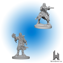 Pathfinder Deep Cuts Unpainted Miniatures: Male Human Wizard