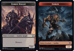 Goblin (012) // Zombie Knight (005) Double-Sided Token