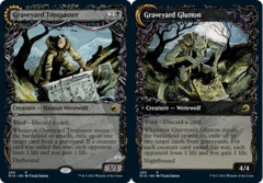 Graveyard Trespasser // Graveyard Glutton (290) (Showcase) - Foil