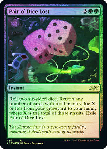 Pair o Dice Lost - Galaxy Foil