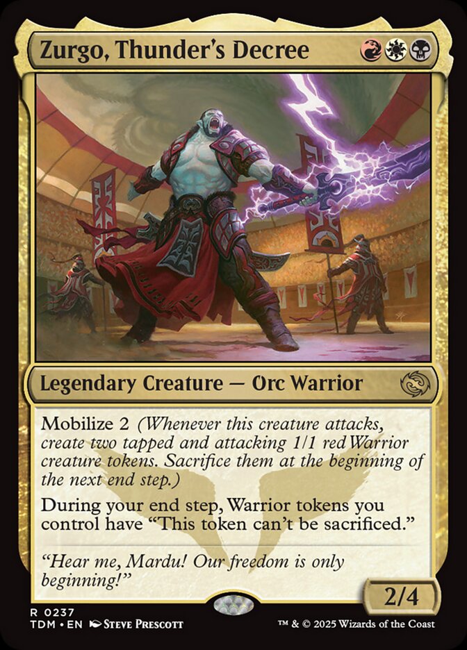 Zurgo, Thunders Decree