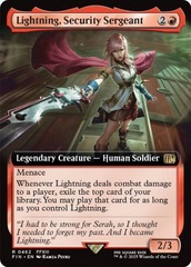Lightning, Security Sergeant (0462) (Extended Art) - Foil