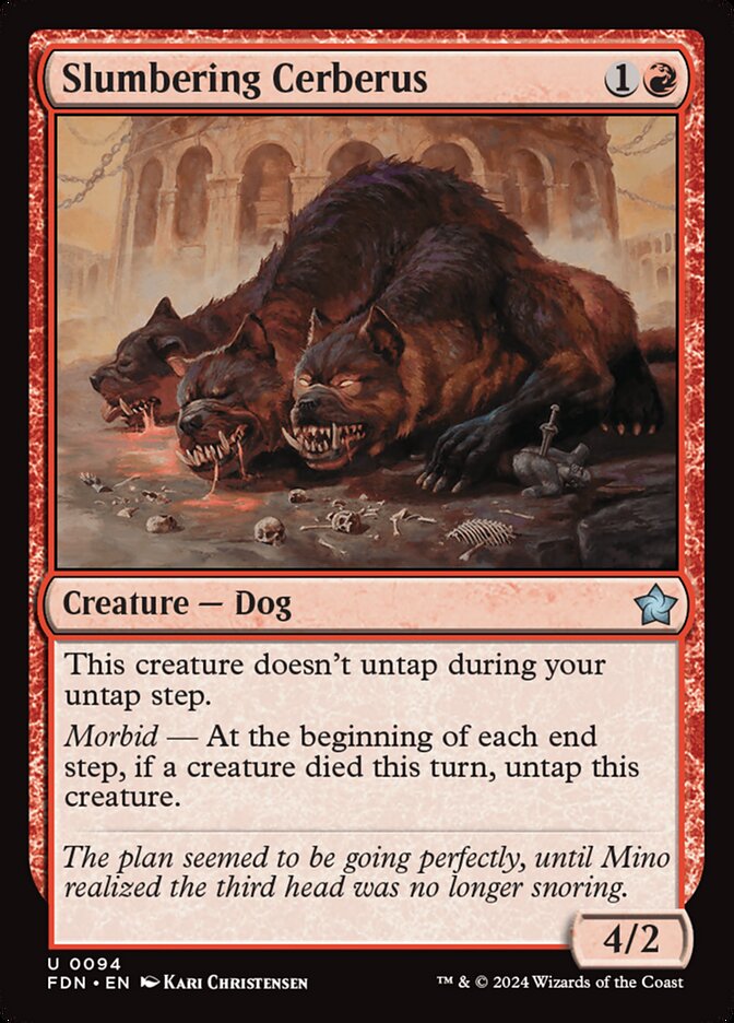 Slumbering Cerberus - Foil