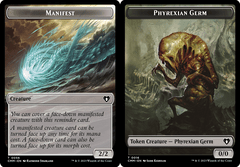 Manifest (0056) // Phyrexian Germ (0016) Double-Sided Token