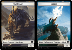 Cat Beast (0061) // Cleric (0062) Double-Sided Token