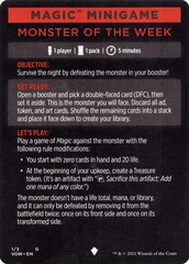 Magic Minigame: Monster of The Week