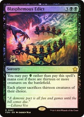 Blasphemous Edict (Prerelease) - Foil