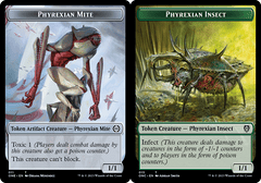 Phyrexian Insect (015) // Phyrexian Mite (011) Double-Sided Token