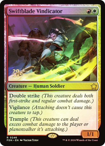 Swiftblade Vindicator (0246) (Prerelease) - Foil