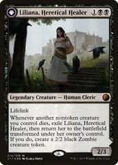 Liliana, Heretical Healer // Liliana, Defiant Necromancer - Foil