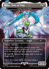 Miku, Font of Pop [Giada, Font of Hope] (1586) (Borderless) - Foil