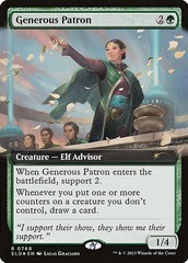 Generous Patron (0768) - Foil - Extended Art