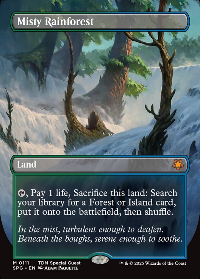 Misty Rainforest (0111) (Borderless) - Foil