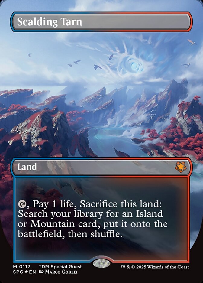 Scalding Tarn (0117) (Borderless) - Dragonscale Foil