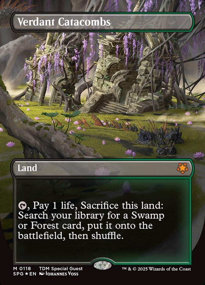 Verdant Catacombs (0118) (Borderless) - Dragonscale Foil