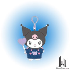 KEY CHAIN W/MASCOT: DENIM KUROMI