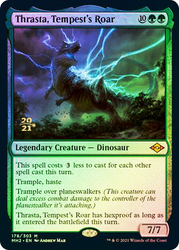 Thrasta, Tempests Roar - Foil - Prerelease Promo