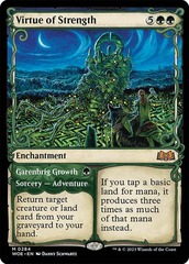 Virtue of Strength // Garenbrig Growth (0284) (Showcase) - Foil