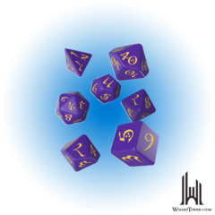 Classic Rpg Dice: Purple / Yellow