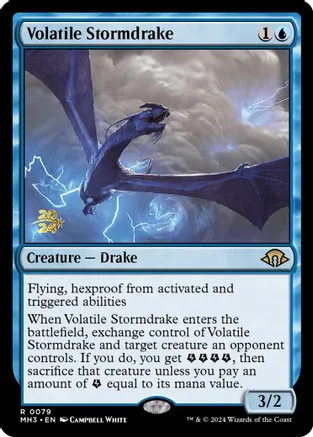 Volatile Stormdrake (Prerelease) - Foil