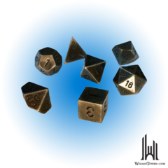 Metal: Polyhedral 7-Die Set Dark Metal