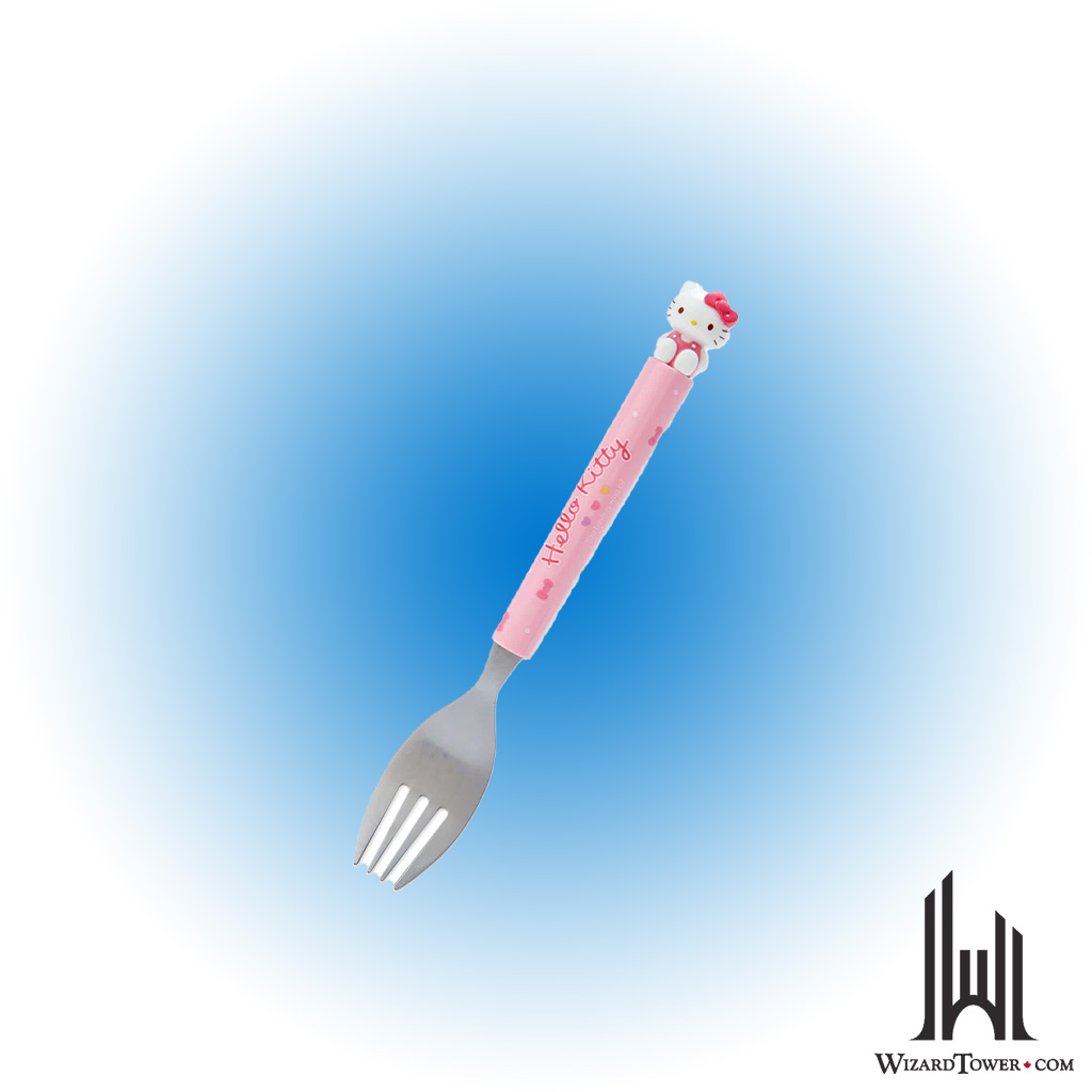 FORK W/MASCOT: HELLO KITTY