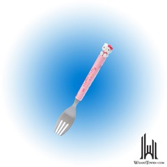 FORK W/MASCOT: HELLO KITTY