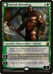 Garruk Relentless // Garruk, the Veil-Cursed - Foil