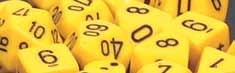 Opaque - Polyhedral 7-Die Set - Yellow / Black