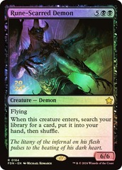 Rune-Scarred Demon (Prerelease) - Foil