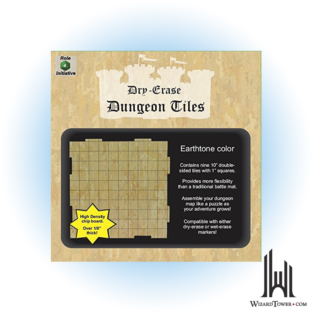 DRY ERASE EARTHTONE DUNGEON TILES 10 (9)