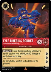 Lyle Tiberius Rourke, Crystallized Mercenary (140/204) - Cold Foil