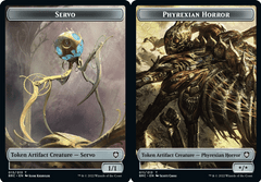 Phyrexian Horror (011) // Servo (013) Double-Sided Token