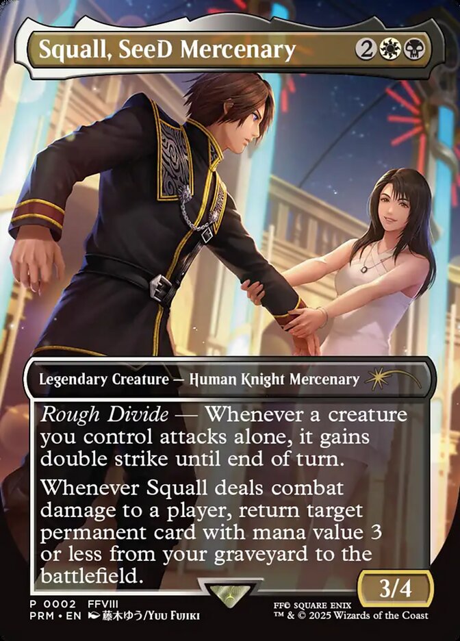 Squall, SeeD Mercenary (0002) (Borderless) - Foil