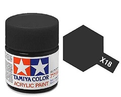 Acrylic Mini X18 Semi Gloss Black 10ml
