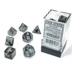 Chessex Borealis Light Smoke/silver Luminary Polyhedral 7