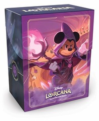 Lorcana TCG Deck Box: Mickey Mouse - Wayward Sorcerer | 80 Sleeved Cards