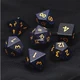 Foam Brain - Blue Sandstone - Gemstone Engraved with Gold