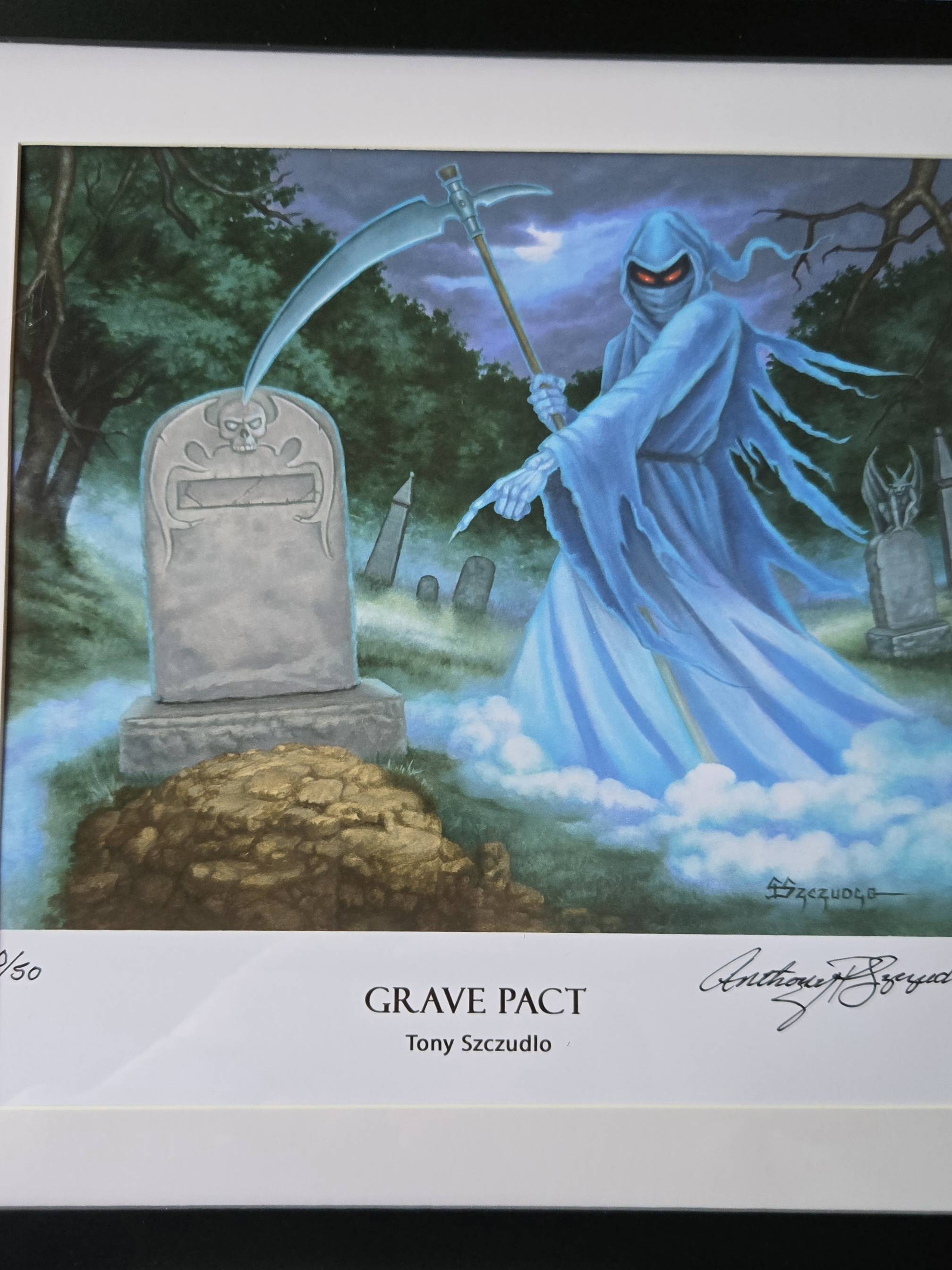 Grave Pact, signed and numbered print by Tony Szczudlo