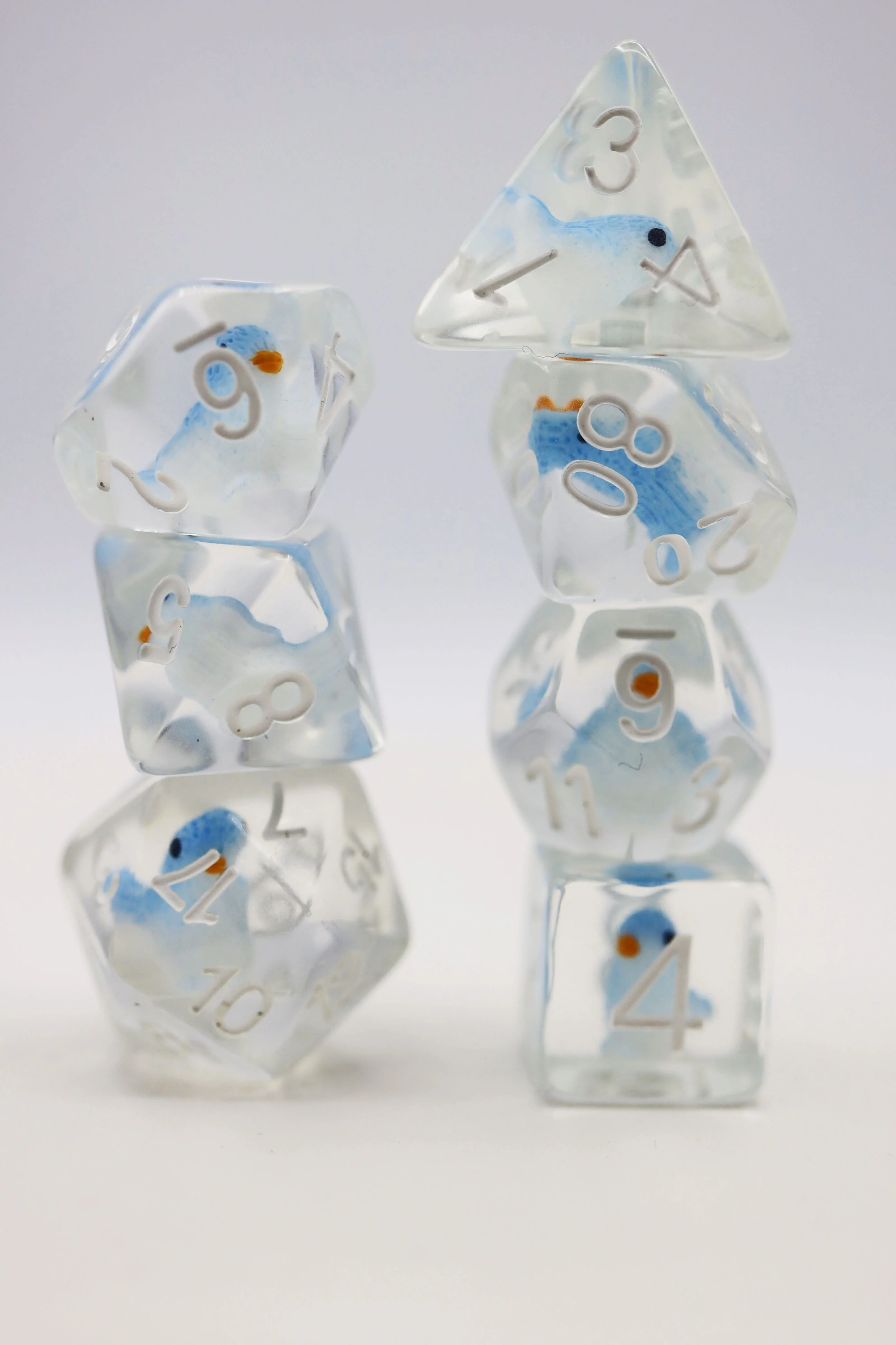 Foam Brain RPG INCLUSION DICE SET BLUE BIRD