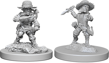 Pathfinder Battles Deep Cuts Unpainted Miniatures - Halfling Male Rogue