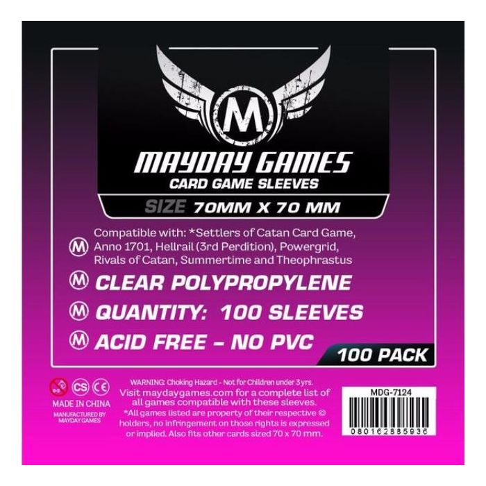 Mayday Sleeves - 70mm x 70mm