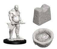 WizKids Deep Cuts Unpainted Miniatures - Executioner & Chopping Block